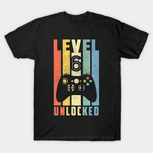 Level 6  6th Video  Birthday T-Shirt